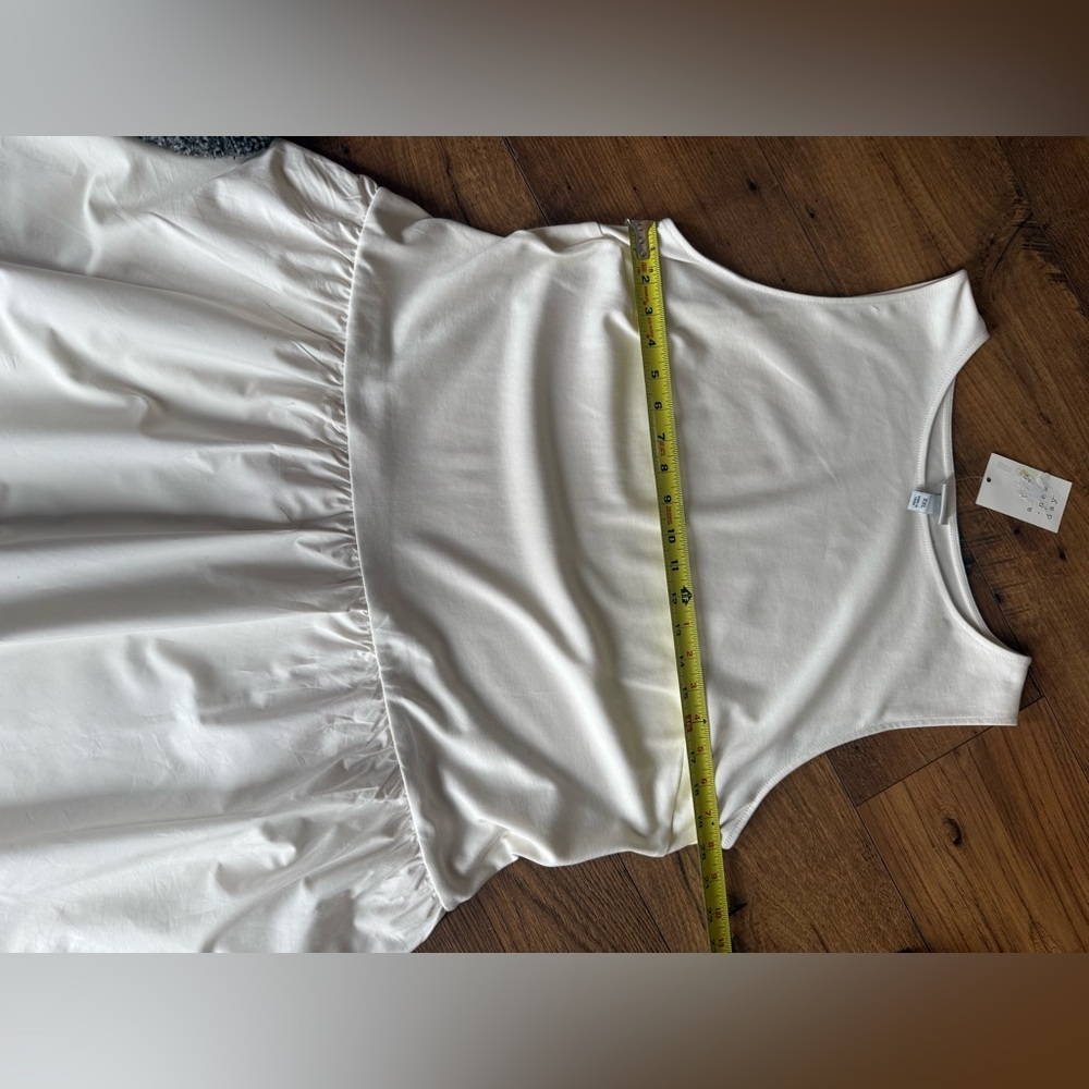 A New Day Cream Drop Waist Midi Dress Sleeveless XXL NWT - Picture 4 of 8